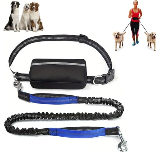 Upliftjoys Hundeleine mit doppelt gepolsterten Griffen, 2025 Neue freihändige Hundeleine mit Reißverschlusstasche zum Joggen und Laufen Upliftjoys Hundeleine mit doppelt gepolsterten Griffen, 2025 Neue freihändige Hundeleine mit Reißverschlusstasche zum Joggen und Laufen von mfhrnjn