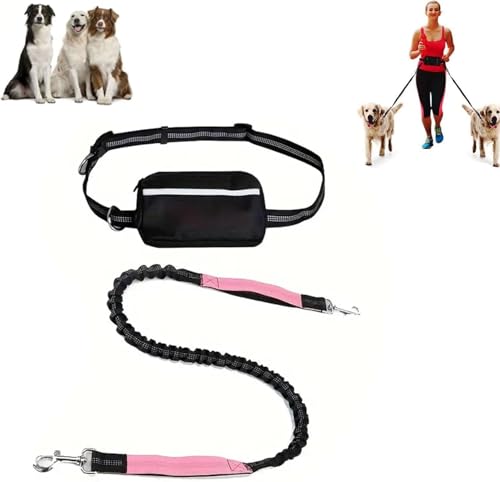Upliftjoys Hundeleine mit doppelt gepolsterten Griffen, 2025 Neue freihändige Hundeleine mit Reißverschlusstasche zum Joggen und Laufen Upliftjoys Hundeleine mit doppelt gepolsterten Griffen, 2025 Neue freihändige Hundeleine mit Reißverschlusstasche zum Joggen und Laufen von mfhrnjn