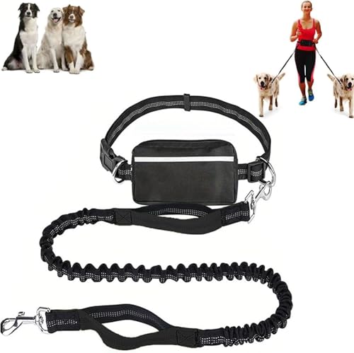 Upliftjoys Hundeleine mit doppelt gepolsterten Griffen, 2025 Neue freihändige Hundeleine mit Reißverschlusstasche zum Joggen und Laufen Upliftjoys Hundeleine mit doppelt gepolsterten Griffen, 2025 Neue freihändige Hundeleine mit Reißverschlusstasche zum Joggen und Laufen von mfhrnjn