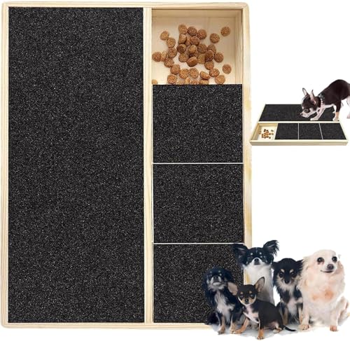 mfhrnjn Hundekratzbrett mit Leckerli-Box, Hundenagelkratzbrett, Haustier-Holzfeilenbrett-Polierpad, langlebiges Holzfeilenbrett mfhrnjn Hundekratzbrett mit Leckerli-Box, Hundenagelkratzbrett, Haustier-Holzfeilenbrett-Polierpad, langlebiges Holzfeilenbrett von mfhrnjn