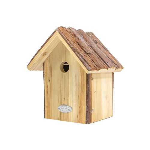 mgc24 Vogelhaus für Blaumeise - Wildvogel Nistkasten zum Aufhängen für Garten und Balkon, aus Holz wetterfest, Naturoptik mit Rindendach, 20 x 17,8 x 30,8 cm mgc24 Vogelhaus für Blaumeise - Wildvogel Nistkasten zum Aufhängen für Garten und Balkon, aus Holz wetterfest, Naturoptik mit Rindendach, 20 x 17,8 x 30,8 cm von mgc24