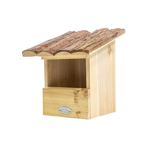 mgc24 Vogelhaus für Rotkehlchen - Wildvogel Nistkasten zum Aufhängen für Garten und Balkon, aus Holz wetterfest, Naturoptik mit Rindendach, 20,3 x 21,5 x 24,3 cm mgc24 Vogelhaus für Rotkehlchen - Wildvogel Nistkasten zum Aufhängen für Garten und Balkon, aus Holz wetterfest, Naturoptik mit Rindendach, 20,3 x 21,5 x 24,3 cm von mgc24