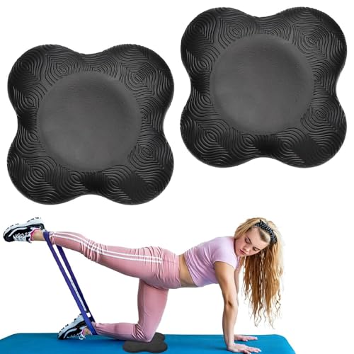 miaomiao 2 Stück Kniekissen Yoga, Yoga Zubehör, Kniekissen Sport, Verschleißfest Yoga-Knie-Pad, Verschleißfest Schützen Knie, Handgelenke,Knöchel,Hände, Handgelenke und Ellbogen, für Fitness Pilates von miaomiao