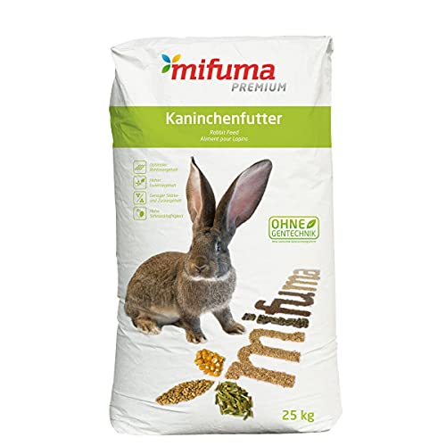 Premium Mifuma Basis Kaninchenfutter Zwerg Kaninchen 25 kg von Mifuma