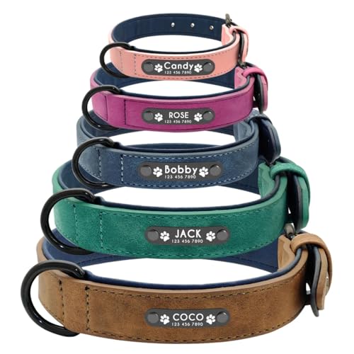 Weiches, Hundehalsband mit personalisiertem Namensschild, Individuelle Hundehalsbänder For Kleine, Mittelgroße Und Große Hunde, Personalisiertes Hundenamensschild, Personalisiertes Haustierhalsband(S) Weiches, Hundehalsband mit personalisiertem Namensschild, Individuelle Hundehalsbänder For Kleine, Mittelgroße Und Große Hunde, Personalisiertes Hundenamensschild, Personalisiertes Haustierhalsband(S) von miguha