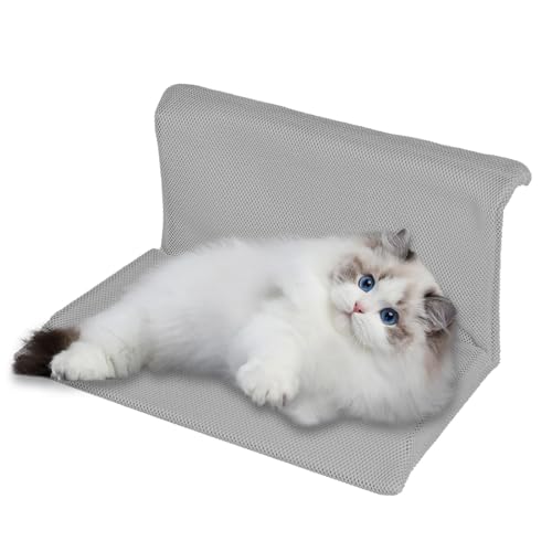 Zusammenklappbare Sitzstange für Katzenzaun, Sitzstange für Katzen - Katzen-Fensterhängematte - Bequemer, weicher Fenster-Katzensitz, stabiler Katzen-Hängematten-Fenstersitz, Katzen-Fenster-Hängematte Zusammenklappbare Sitzstange für Katzenzaun, Sitzstange für Katzen - Katzen-Fensterhängematte - Bequemer, weicher Fenster-Katzensitz, stabiler Katzen-Hängematten-Fenstersitz, Katzen-Fenster-Hängematte von mimika