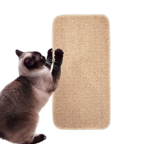 mimika Sisal Cat Scratch Pad, Cat Nail File Scratcher,Kratzteppich für Haustiere, natürliche Sisalmatte - Rutschfester, verschleißfester Katzenkratz-Möbelschutz für Couch, Teppiche, Sofas von mimika