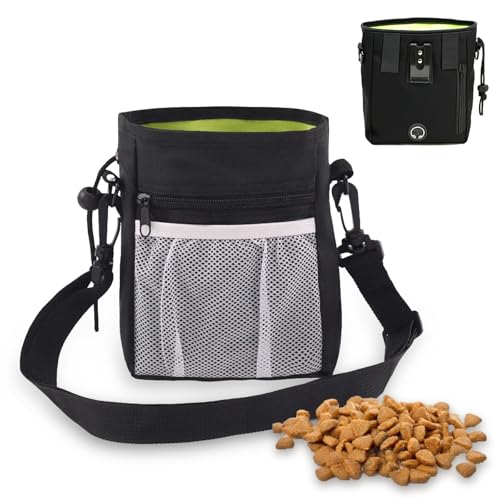 Hundeleckerli Tasche, Leckerlitasche für Hundekompakt Funktional & Wasserdicht mit Halter, Hunde Leckerlitasche mit Verstellbaren Gürtel für Schnelles Belohnen,Walking & Training von mimzemamz