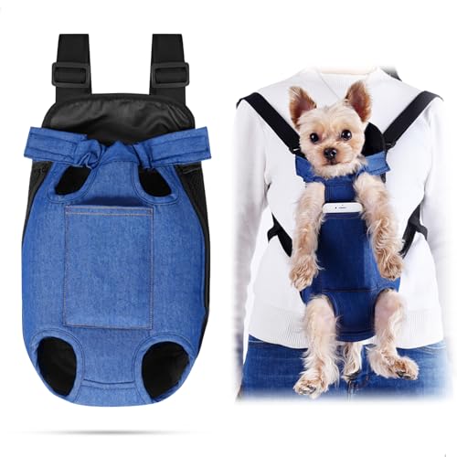 Tragetasche Hund,Bequeme Hundetasche mit Taschen um Kleine Gegenstände wie Handys und Snacks,Hundetragetasche für Kleine Hunde und Katzen Spaziergänge,Outdoor-Aktivitäten von mimzemamz