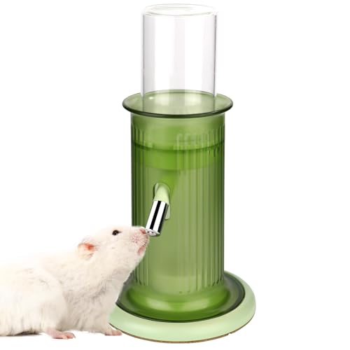 Hamster Wasserflasche Kein Tropfen - 4 Unzen Meerschweinchen Wasserflasche für Glastank mit Ständer Auslaufsicher Kleintier Wasserspender für Rennmäuse Chinchilla Frettchen Eichhörnchen Igel von mini&moe