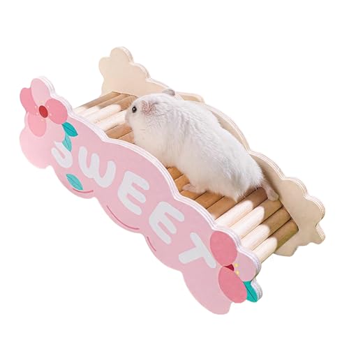 Hamsterbrücke - Kletterleiter aus Holz für Rennmäuse, Mäuse, Kleintierbrücke für Käfigdekoration und Zubehör Hamsterbrücke - Kletterleiter aus Holz für Rennmäuse, Mäuse, Kleintierbrücke für Käfigdekoration und Zubehör von mini&moe
