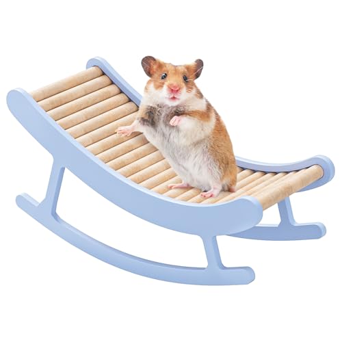 Hamsterbrücke - Meerschweinchen Spielzeug für Hamsterkäfig Zubehör Schaukelstühle Chinchilla Spielzeug für Rennmäuse Blau Hamsterbrücke - Meerschweinchen Spielzeug für Hamsterkäfig Zubehör Schaukelstühle Chinchilla Spielzeug für Rennmäuse Blau von mini&moe