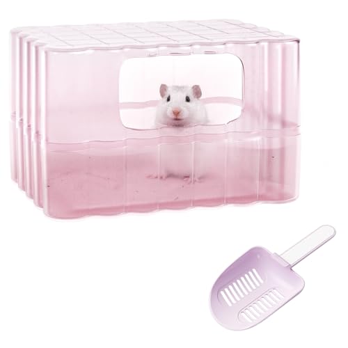 Hamsterständer Badewannenbehälter – Kleintierbadezimmer Duschraum & Grabraum Chinchilla Staubbad Haus von mini&moe