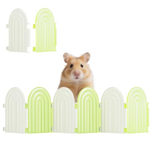 Hamsterzaun-Spielzeug – abnehmbares Kleintierspielzeug für Hamsterkäfig-Zubehör, geruchsfreie Lebensraumdekoration für Meerschweinchen, Ratten, Chinchilla, Rennmäuse Hamsterzaun-Spielzeug – abnehmbares Kleintierspielzeug für Hamsterkäfig-Zubehör, geruchsfreie Lebensraumdekoration für Meerschweinchen, Ratten, Chinchilla, Rennmäuse von mini&moe