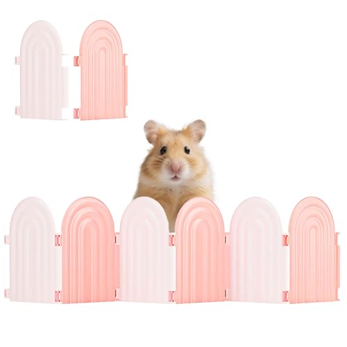 Hamsterzaun-Spielzeug – abnehmbares Kleintierspielzeug für Hamsterkäfig-Zubehör, geruchsfreie Lebensraumdekoration für Meerschweinchen, Ratten, Chinchilla, Rennmäuse von mini&moe