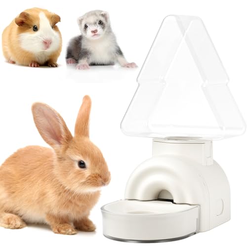 Kaninchen Wasserflasche – 499.0 g Meerschweinchen-Wasserflasche kein Tropfen für Käfig, automatische Schwerkraft, leiser hängender Hasen-Wasserspender mit schwimmender Schüssel für Hamster, Rennmäuse Kaninchen Wasserflasche – 499.0 g Meerschweinchen-Wasserflasche kein Tropfen für Käfig, automatische Schwerkraft, leiser hängender Hasen-Wasserspender mit schwimmender Schüssel für Hamster, Rennmäuse von mini&moe