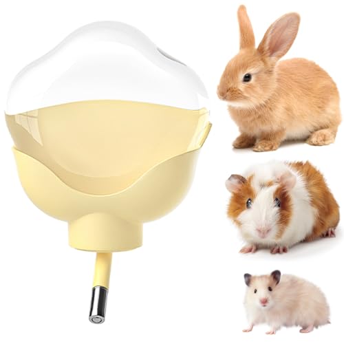 Meerschweinchen-Wasserflasche, tropffrei, 480 ml, Kaninchen-Wasserspender für Käfigkäfige, flache Rückseite, Design für syrische Zwerghamster, Hasen, Rennmäuse, kleine Haustiere Meerschweinchen-Wasserflasche, tropffrei, 480 ml, Kaninchen-Wasserspender für Käfigkäfige, flache Rückseite, Design für syrische Zwerghamster, Hasen, Rennmäuse, kleine Haustiere von mini&moe