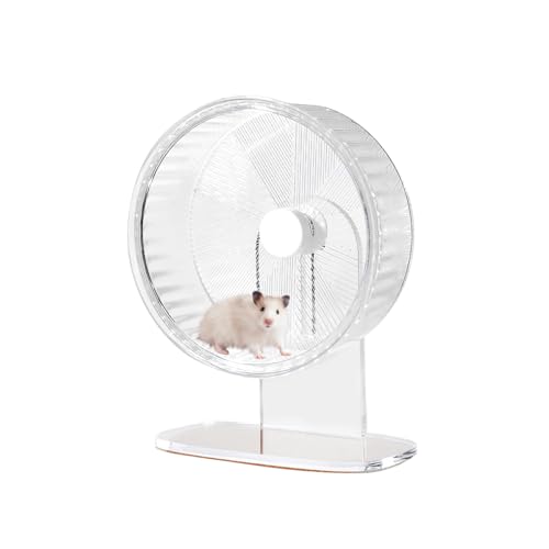 【Super Silent Hamster Exercise Wheel】Silent Spin Toys Hamster Running Wheels with Height Adjustable Stand for Hamsters Rennmäuse Mäuse Or Other Small Animals -16.5cm Clear 【Super Silent Hamster Exercise Wheel】Silent Spin Toys Hamster Running Wheels with Height Adjustable Stand for Hamsters Rennmäuse Mäuse Or Other Small Animals -16.5cm Clear von mini&moe