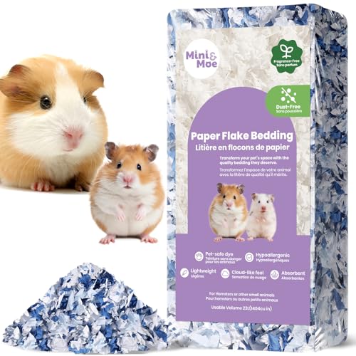 mini&moe Einstreu für Hamster, staubfrei und feuchtigkeitsabsorbierend, Geruchskontrolle, natürliches Papier, für kleine Haustiere, für Meerschweinchen, Hamster und Kaninchen, 12 Liter mini&moe Einstreu für Hamster, staubfrei und feuchtigkeitsabsorbierend, Geruchskontrolle, natürliches Papier, für kleine Haustiere, für Meerschweinchen, Hamster und Kaninchen, 12 Liter von mini&moe