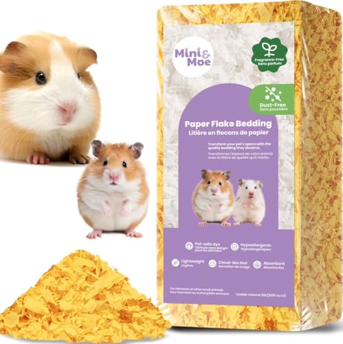 mini&moe Hamster-Bettwäsche 23 Liter: Staubfrei und Geruchskontrolle, feuchtigkeitsabsorbierend, Naturpapier, Kleintiere, für Meerschweinchen, Hamster, Kaninchen und Kleintiere mini&moe Hamster-Bettwäsche 23 Liter: Staubfrei und Geruchskontrolle, feuchtigkeitsabsorbierend, Naturpapier, Kleintiere, für Meerschweinchen, Hamster, Kaninchen und Kleintiere von mini&moe