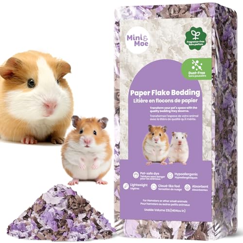 mini&moe Hamster-Einstreu für kleine Haustiere, feuchtigkeitsabsorbierendes und staubfreies Naturpapier, für Meerschweinchen, Hamster und Kaninchen, 23 Liter mini&moe Hamster-Einstreu für kleine Haustiere, feuchtigkeitsabsorbierendes und staubfreies Naturpapier, für Meerschweinchen, Hamster und Kaninchen, 23 Liter von mini&moe