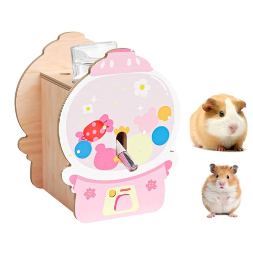 mini&moe Hamster Wasserflasche für Glastank - 4 Unzen Meerschweinchen Wasserflasche Kein Tropfen für Hamsterkäfig Zubehör Kleintier Wasserspender mit Holzhalter für Ratten, Rennmäuse mini&moe Hamster Wasserflasche für Glastank - 4 Unzen Meerschweinchen Wasserflasche Kein Tropfen für Hamsterkäfig Zubehör Kleintier Wasserspender mit Holzhalter für Ratten, Rennmäuse von mini&moe
