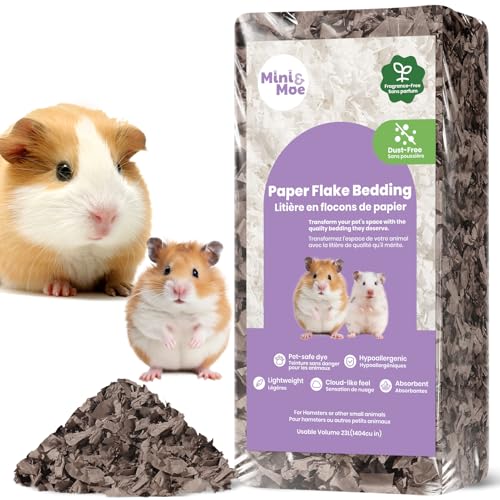 mini&moe Hamsterbett: feuchtigkeitsabsorbierendes und staubfreies Naturpapier für kleine Haustiere – für Meerschweinchen, Hamster und Kaninchen, 23 Liter mini&moe Hamsterbett: feuchtigkeitsabsorbierendes und staubfreies Naturpapier für kleine Haustiere – für Meerschweinchen, Hamster und Kaninchen, 23 Liter von mini&moe