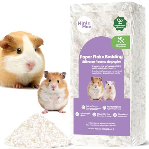mini&moe Hamsterbett: feuchtigkeitsabsorbierendes und staubfreies Naturpapier für kleine Haustiere – für Meerschweinchen, Hamster und Kaninchen, 23 Liter mini&moe Hamsterbett: feuchtigkeitsabsorbierendes und staubfreies Naturpapier für kleine Haustiere – für Meerschweinchen, Hamster und Kaninchen, 23 Liter von mini&moe