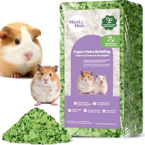 mini&moe Hamsterbett: feuchtigkeitsabsorbierendes und staubfreies Naturpapier für kleine Haustiere – für Meerschweinchen, Hamster und Kaninchen, 50 Liter mini&moe Hamsterbett: feuchtigkeitsabsorbierendes und staubfreies Naturpapier für kleine Haustiere – für Meerschweinchen, Hamster und Kaninchen, 50 Liter von mini&moe