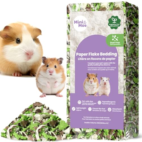 mini&moe Hamstereinstreu für kleine Haustiere, geruchskontrolliert und staubfrei, feuchtigkeitsabsorbierend, natürliches Papier, für Meerschweinchen, Hamster und Kaninchen, 12 Liter mini&moe Hamstereinstreu für kleine Haustiere, geruchskontrolliert und staubfrei, feuchtigkeitsabsorbierend, natürliches Papier, für Meerschweinchen, Hamster und Kaninchen, 12 Liter von mini&moe