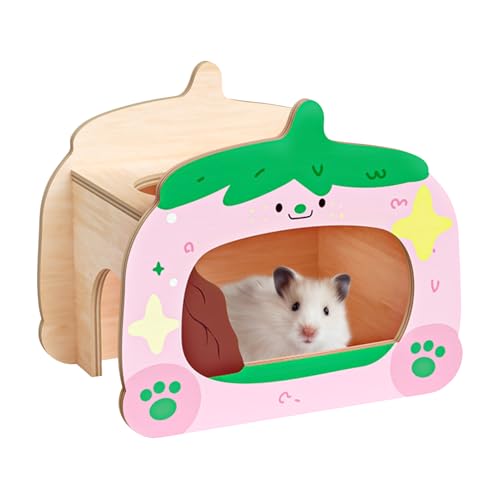 mini&moe Hamsterhäuser und Verstecke - Hölzerne Hamsterversteck Mehrere Eingänge Kleintier-Lebensraum Käfig Zubehör & Dekor für Syrische Zwergrennmäuse Ratten Maus mini&moe Hamsterhäuser und Verstecke - Hölzerne Hamsterversteck Mehrere Eingänge Kleintier-Lebensraum Käfig Zubehör & Dekor für Syrische Zwergrennmäuse Ratten Maus von mini&moe