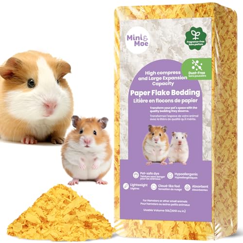 mini&moe Meerschweinchen-Bettwäsche, 50 l, nach der Erweiterung: Geruchskontrolle und staubfrei, feuchtigkeitsabsorbierend, natürliches Papier, für kleine Haustiere, für Hamster, Häschen und Kaninchen mini&moe Meerschweinchen-Bettwäsche, 50 l, nach der Erweiterung: Geruchskontrolle und staubfrei, feuchtigkeitsabsorbierend, natürliches Papier, für kleine Haustiere, für Hamster, Häschen und Kaninchen von mini&moe