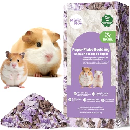 mini&moe Meerschweinchen-Bettwäsche für Hamster: feuchtigkeitsabsorbierendes und staubfreies Naturpapier für kleine Haustiere – für Meerschweinchen, Hamster und Kaninchen, 17 Liter mini&moe Meerschweinchen-Bettwäsche für Hamster: feuchtigkeitsabsorbierendes und staubfreies Naturpapier für kleine Haustiere – für Meerschweinchen, Hamster und Kaninchen, 17 Liter von mini&moe