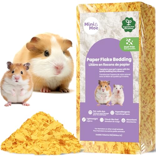 mini&moe Meerschweinchen-Bettwäsche für Hamster: feuchtigkeitsabsorbierendes und staubfreies Naturpapier für kleine Haustiere – für Meerschweinchen, Hamster und Kaninchen, 17 Liter mini&moe Meerschweinchen-Bettwäsche für Hamster: feuchtigkeitsabsorbierendes und staubfreies Naturpapier für kleine Haustiere – für Meerschweinchen, Hamster und Kaninchen, 17 Liter von mini&moe