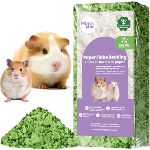 mini&moe Meerschweinchen-Bettwäsche für Hamster: feuchtigkeitsabsorbierendes und staubfreies Naturpapier für kleine Haustiere – für Meerschweinchen, Hamster und Kaninchen, 17 Liter mini&moe Meerschweinchen-Bettwäsche für Hamster: feuchtigkeitsabsorbierendes und staubfreies Naturpapier für kleine Haustiere – für Meerschweinchen, Hamster und Kaninchen, 17 Liter von mini&moe