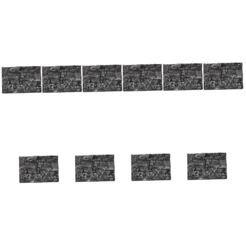 10st Hintergrund Felsplatte Terrarium Tapete Reptiliendekor Hintergrund des Reptilienkäfigs Königspython-tankzubehör Hintergrund Für Aquarium Drachenstein Dreidimensional Pu 3D von minkissy