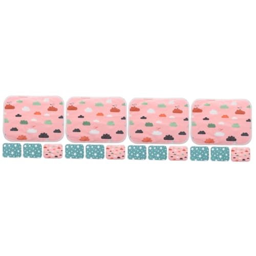 16 Pcs Pet Pee Mat Guinea Pig Bedding Rat Pee Pads Rat Bedding Pee Pads Rabbits Cage Liner Guinea Pig Accessories Small Pets Windel Mats pad Baby Comfortable Hamster Pad Eva von minkissy