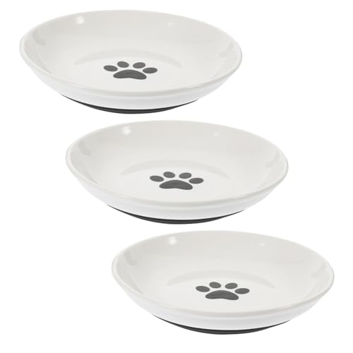 minkissy Katzennäpfe 3 Stück Keramik-katzenfutternäpfe Flaches Design Boden Ohne Silikon Für Mehr Stabilität minkissy Katzennäpfe 3 Stück Keramik-katzenfutternäpfe Flaches Design Boden Ohne Silikon Für Mehr Stabilität von minkissy