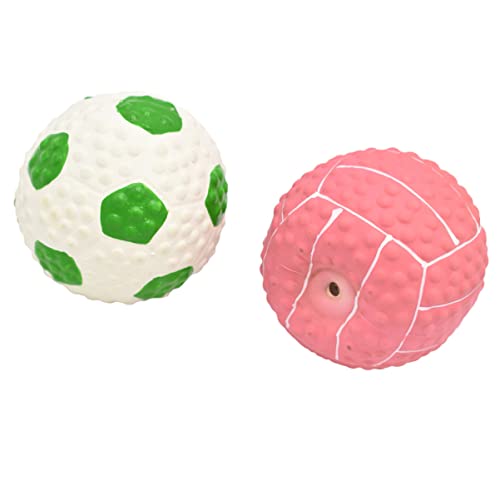 4 Stück Spielzeugball Kleine Hundebälle Latexbälle Für Hunde Ballwerfer Für Hunde Quietschendes Hundespielzeug Hunde Quietschender Ball Emulsion Hund Spielt Sanft von minkissy