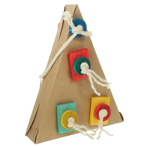 Papageienbissspielzeug Vogelschaukelbarsch Wellensittichspielzeug Hängendes Bissspielzeug Für Papageien Gleichgewichtstrainingsspielzeug Für Sittiche Spielzeuge Vögel Papier Käfig von minkissy