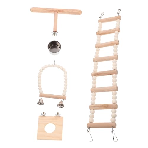 minkissy 1 Hamster-Spielzeug Vogelleiter Spielzeug Vögel hängen Barsch Spielzeuge Spielset aus Holz Papageienspielzeug aus Holz Käfigspielzeug für Meerschweinchen kauen die Schaukel minkissy 1 Hamster-Spielzeug Vogelleiter Spielzeug Vögel hängen Barsch Spielzeuge Spielset aus Holz Papageienspielzeug aus Holz Käfigspielzeug für Meerschweinchen kauen die Schaukel von minkissy