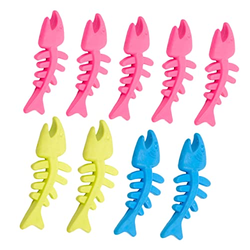 minkissy Beißspielzeug Für Hunde 9 Stück Fischförmige Beißspielzeuge Sicheres Material Für Die Zahnungsbedürfnisse Von Welpen Zufällige Auswahl von minkissy