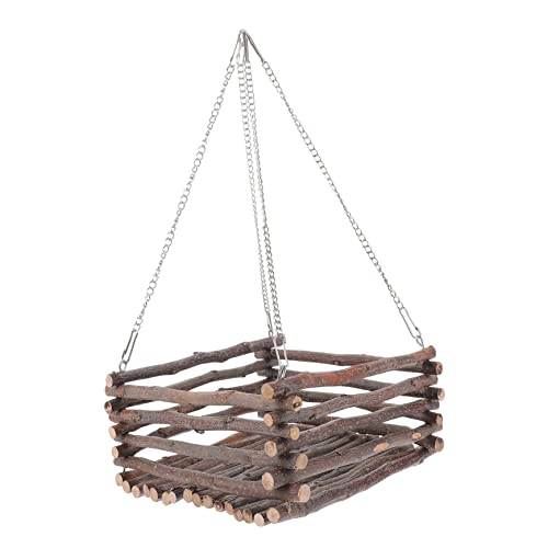 minkissy 1satz Hamster Hängematte Mit Holz Schaukel Stabiler Spielplatz Für Kleintiere Hängend Im Käfig Langlebige Edelstahlketten Für Hamster Meerschweinchen Und Chinchillas von minkissy