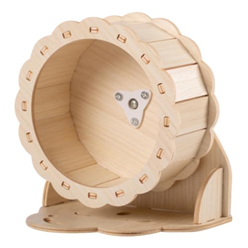 minkissy Trauriges Hamsterspielzeug Aus Holz Leises Laufrad 2 Stück Laufrad Für Kleintiere Chinchilla von minkissy