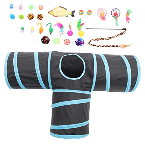 minkissy Katzenspielzeug Großpackung 27-teilig Kätzchen Teaser Spielzeug Interaktiver Tunnel Kauen Backenzahn Haustier Spielzeug Für Hauskatzen minkissy Katzenspielzeug Großpackung 27-teilig Kätzchen Teaser Spielzeug Interaktiver Tunnel Kauen Backenzahn Haustier Spielzeug Für Hauskatzen von minkissy