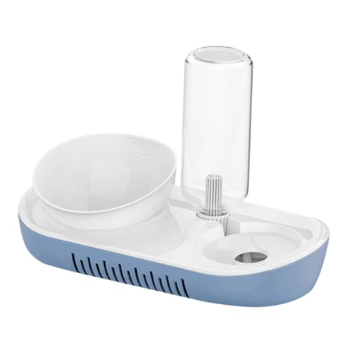 minkissy Katzenfutter- Und Wasserspender-Set Futterspender Für Hunde Und Katzen Erhöhter Futternapf Automatische Wasserflasche Zum Servieren Von Haustierfütterung von minkissy