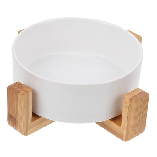 minkissy Keramik-katzennapf Holzsockel Erhöhtes Futternapf-Set Einfache Reinigung Bequemes Fressen für Katzen Katzennapf-Gestell minkissy Keramik-katzennapf Holzsockel Erhöhtes Futternapf-Set Einfache Reinigung Bequemes Fressen für Katzen Katzennapf-Gestell von minkissy
