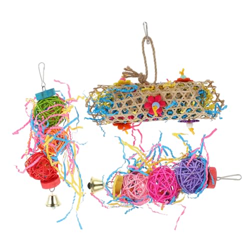 minkissy 1 Satz Papagei Kauspielzeug Sittich Vogel Spielzeug Vögel Spielzeug beißendes Spielzeug Spielzeuge Papierball zerkleinern Kauspielzeug für Papageien Haustier Papageienkäfig Bambus minkissy 1 Satz Papagei Kauspielzeug Sittich Vogel Spielzeug Vögel Spielzeug beißendes Spielzeug Spielzeuge Papierball zerkleinern Kauspielzeug für Papageien Haustier Papageienkäfig Bambus von minkissy