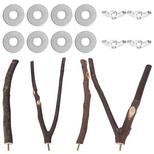minkissy 1satz Holzspielzeug Für Papageien Naturbelassene Kletterstange Spielzeug Für Wellensittiche Teiliges Training Und Bewegung Für Vögel von minkissy