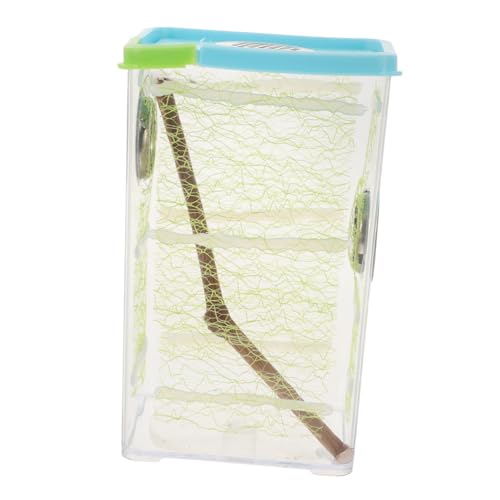 minkissy 1 Satz Terrarium Futterbox für Mantiden und Reptilien Transparente Zuchtbox mit Einzigartigem Design Benutzerfreundlich und Langlebig Lebensraum für Insekten und Reptilien von minkissy